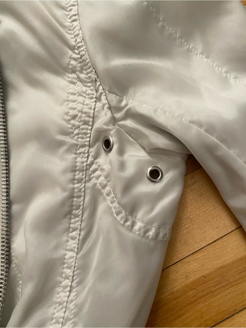 offf White women’s prada  Casual Zip-Front Jacket with mandarin collar - Picture 3 of 4